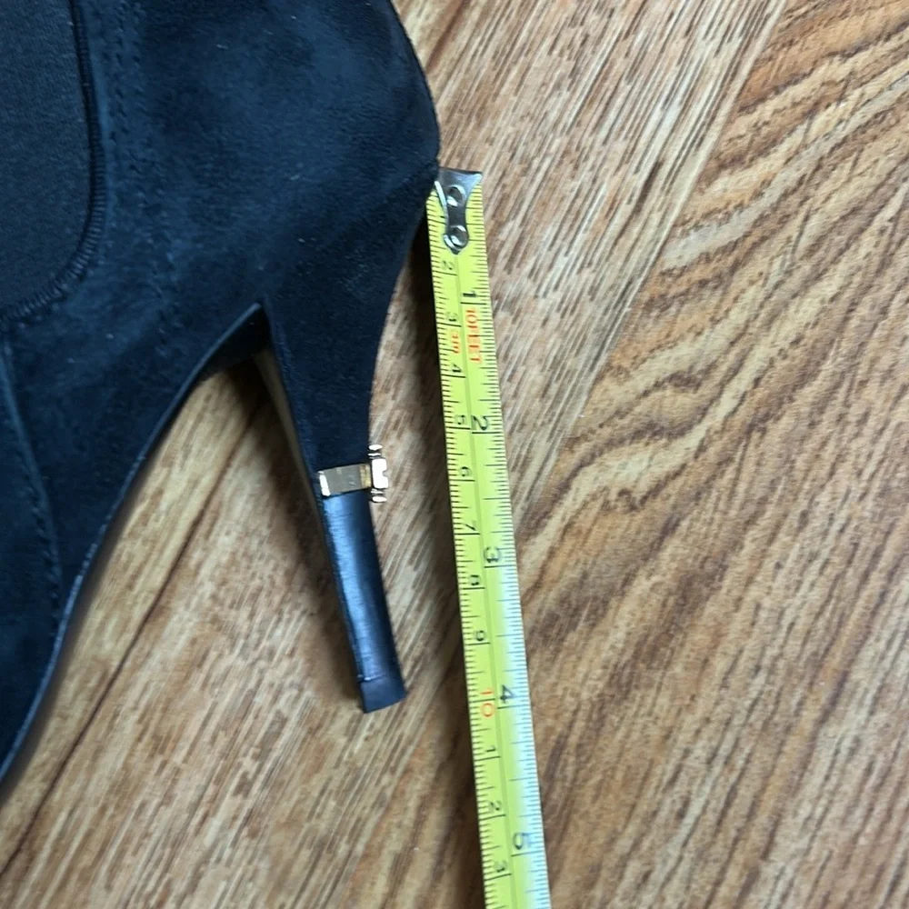 Tory Burch Black Suede Pointed-Toe Ankle Boots